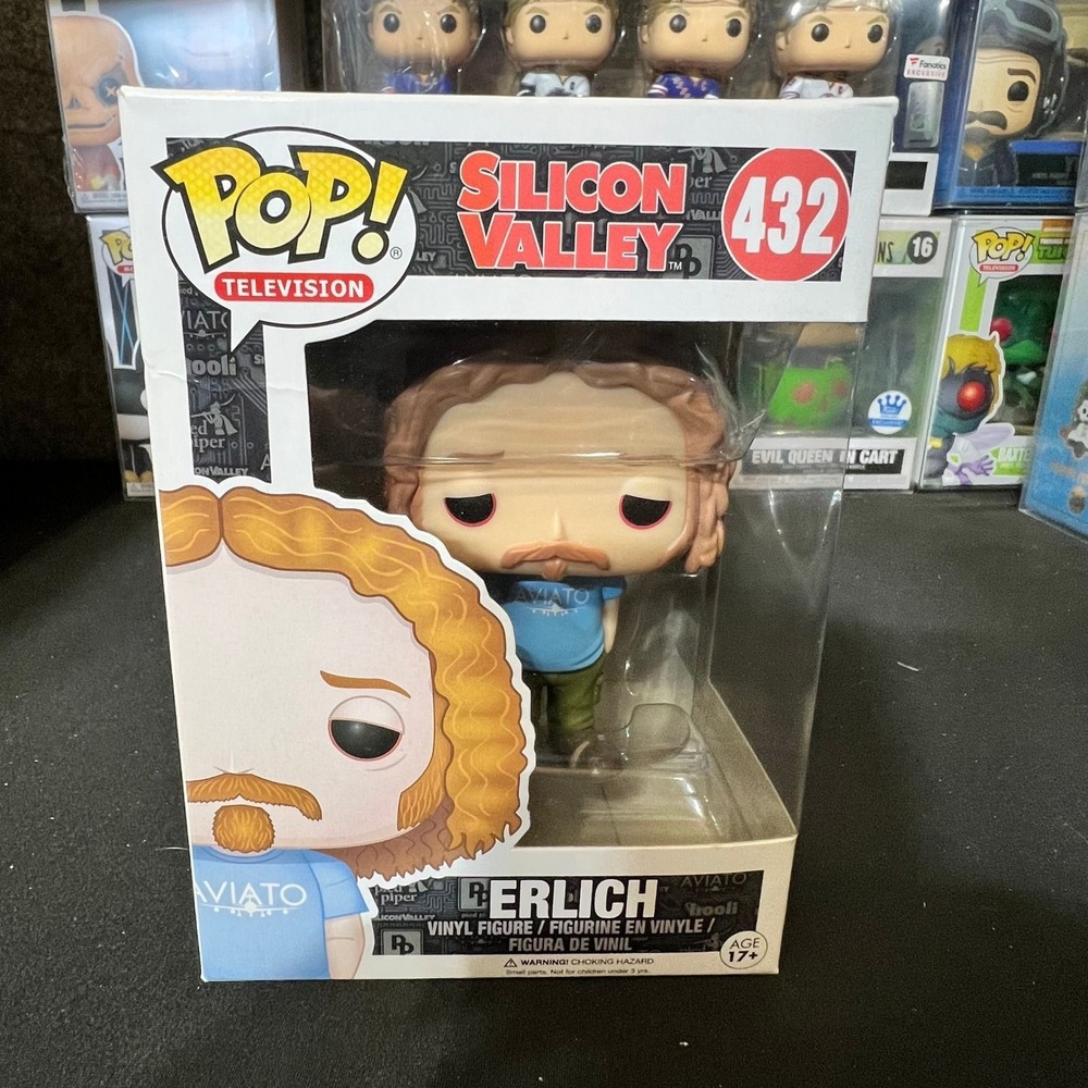 Funko Pop Silicon Valley Erlich 432 Vinyl Figure Aviato Shirt HBO TV Show